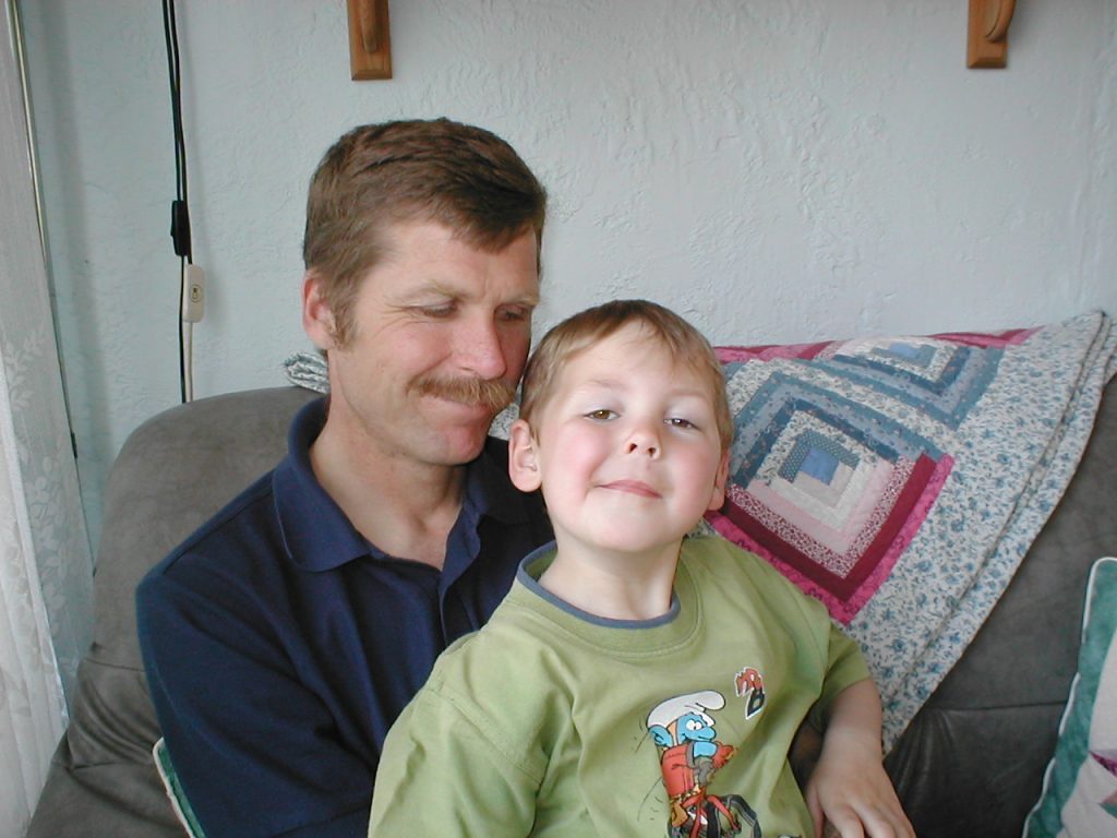 Paul met zijn vader Ton